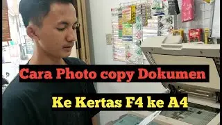 Cara foto copy dengan Kertas F4 ke kertas A4