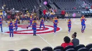 S.T.R.I.K.E. Performs for the Atlanta Hawks (Frontal Floor View)