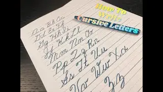 Simple and easy handwriting tutorial -Easy Letters for adults and kids - Cursive Writing