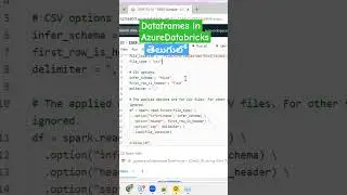 3.Dataframes in AzureDatabricks 