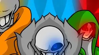 Speed paint redrawing my bad time trio art 2024 (Credits in the description)