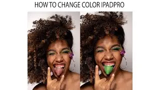 Change a color with photoshop on iPad Pro