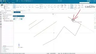 NX Tutorials| Profile in NX| Sketch in NX| cad2liv