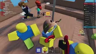 exploding people with subspace tripmine with da noob squad | roblox survive the wave