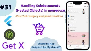 NodeJs -Post/Get category end-point creation | Handling Subdocuments (Nested Objects) in mongoose#31