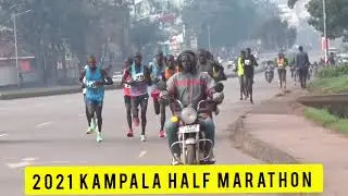 2021 KAMPALA HALF MARATHON: SARAH CHELANGAT AND ABEL CHEBET WIN.
