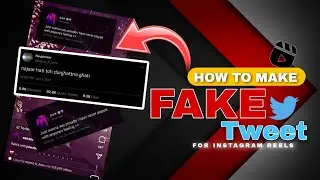 How to edit Fake tweet for instagram reels videos | fake tweet generator tutiorial for reels