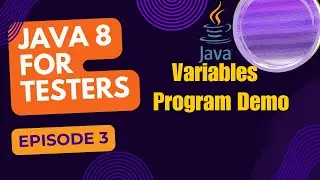 Java 8 for Testers, Variable Program - Episode 3