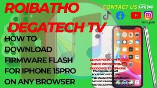HOW TO DOWNLOAD FIRMWARE FLASH FOR IPHONE 15pro ON ANY BROWSER
