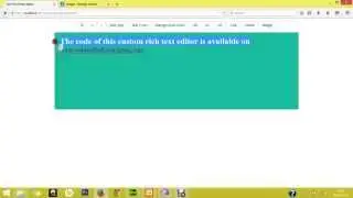 rich text editor