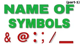 Name of Symbols -1