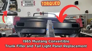 1965 Mustang Convertible Trunk Filler and Tail Light Panel replacement.