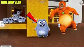 The grizzly & The Lemmings |  Play Extreme  Hide And Seek Ni Roblox | Bulbule and MBhalu Funny Game