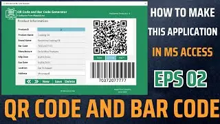 QR Code And Bar Code Online Generator App In Ms Access | Eps 02