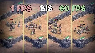 Bilder pro Sekunde Vergleich - 1 bis 60 FPS (AoE 2 Definitive Edition)
