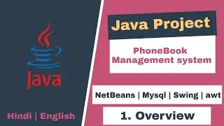 1/10 - PhoneBook Management System | Java Project | NetBeans MySQL | Without Drag and Drop