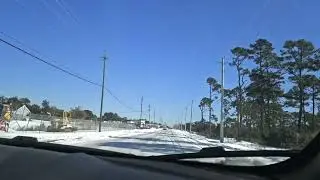 Going to gasoline station driving slowly but surely