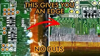 HAVE AN EDGE 💥 (Panel PCB FLEX COF Restoration) #microsoldering #ledtvpanelrepair #techtips