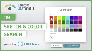 Sketch and Color Search - Efficient Part Searches with Advanced AI Technology - Enterprise 3Dfindit