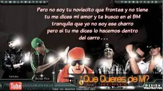 Que Quieres De Mi Remix Letra Ñengo Flow Ft Gotay, J Alvarez, Farruko, Nova Jory 2011