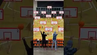 Bryan's Unexpected Fall During Giant Arcade Basketball! #TeamEdge #arcade #hoops