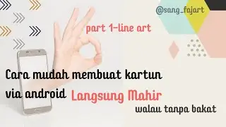 Tutorial dasar medibangpaint Ubah foto menjadi kartun || draw with medibangpaint || part 1-line art