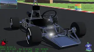 Go Kart form Tinkercad to Webots (@AutodeskTinkercad @webots )
