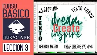 Cómo Usar INKSCAPE - Lección 3 🌟 Crea Diseños con Texto en SVG-PNG {Inkscape para PRINCIPIANTES}.