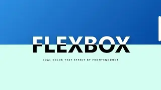 Dual Color Effect Over Text on Scroll CSS | CSS Text Animation