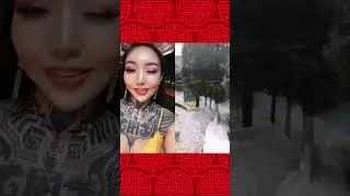 Жена огромного серба-черногора, монголка Алтан из АРВМ закинула клип со своей свадьбы в Черногории.