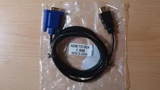 Распаковка посылки # 25 Aliexpress Cable HDMI To VGA 1,8M.