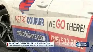 Wichita delivery drivers brave snow