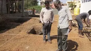 Centre line marking Column to column distance