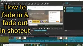 Shotcut Video Editor Tutorial | How Fade In And Fade Out Video In Shotcut