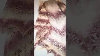 Шаль ЦВЕТОЧНОЕ ЭХО. Кауни, 100% овечья шерсть