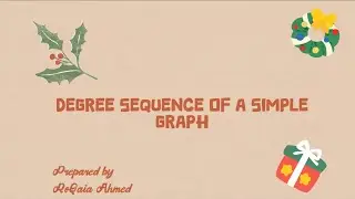 Discerte - Degree sequence of a simple graph