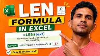 How to use the LEN function in Excel