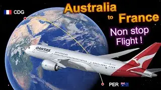 Inaugural Flight ! 🇦🇺 Perth to Paris CDG 🇫🇷 Direct flight ! Qantas Boeing 787 [FULL FLIGHT REPORT]