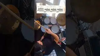 Paradiddle-diddle sextuplet fill F➡️S