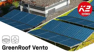 K2 GreenRoof Vento – Sistemas de montaje para sistemas fotovoltaicos en tejados verdes