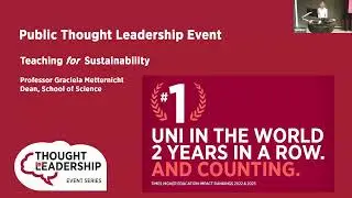 Professor Graciela Metternicht – Teaching for Sustainability
