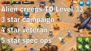 Alien Creeps TD Level 33 Without Any Extra Hero