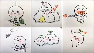 How To Draw Cute Sticker - Simple Sticker Drawing