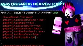 JOJO CRUSADERS SCRIPT FOR ARCEUS/ALL COLLECT ITENS/ AUTO BOSS/AUTO STAND/