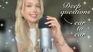 ASMR DEEP question getting to know me better - close binural ear to ear whisper