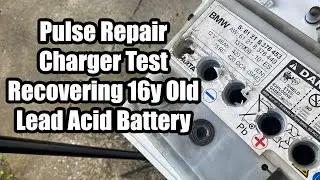 Car Battery Repair Pulse Repair Charger Test On 16 Years Old Lead Acid Battery Recovering Dead Cell