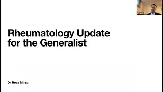 Rheumatology Update for the Generalist - Grand Rounds HHS