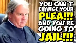 Thief Wants To Change His Plea When Judge Takes Away His Freedom... IDIOT VS Judge Middleton
