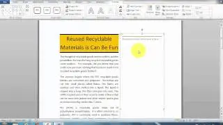 How to Insert a Newsletter Magazine Stacks Sidebar in Microsoft Word to Highlight Information