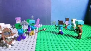 Лего анимация майнкрафт-lego animation minecraft.